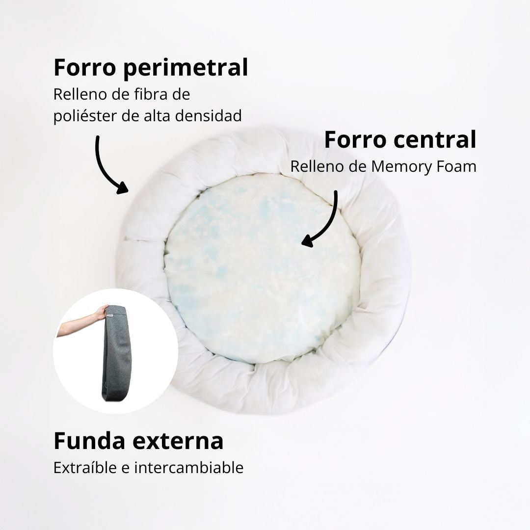 Cama Antiestrés para Perros Lino