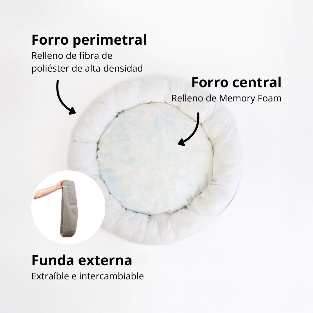 Cama Antiestrés para Perros Lino