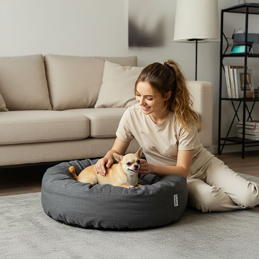 Cama Antiestrés para Perros Lino