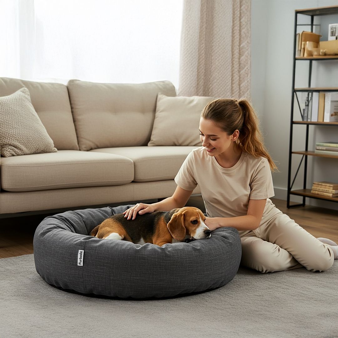 Cama Antiestrés para Perros Lino